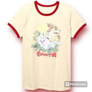 Studio Ghibli Princess Mononoke Girls Ringer T-Shirt